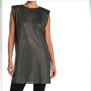H by Halston Crew Neck Sleeveless Knit Tunic Thyme Size Small